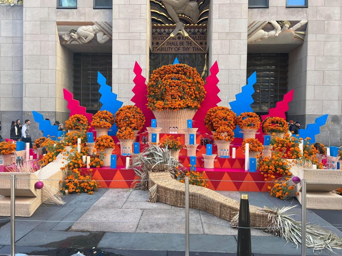 Rockefeller Center celebrates Day of the Dead, a Mexican tradition honoring loved ones who have passed. (Courtesy of Twitter)