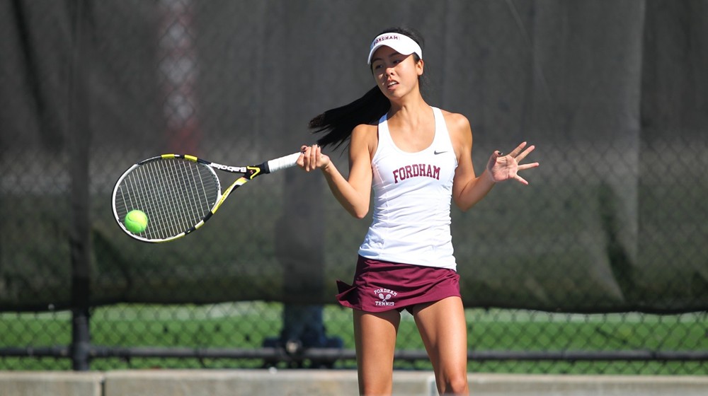 Womens Tennis recently won their first match of the spring season by fully dominating Marist. (Courtesy of Fordham Athletics)