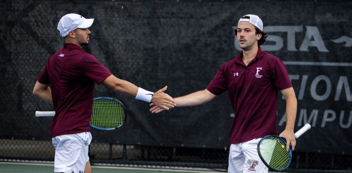 Mens tennis lost in their first match, but showed promise for the future. (Courtesy of Fordham Athletics)