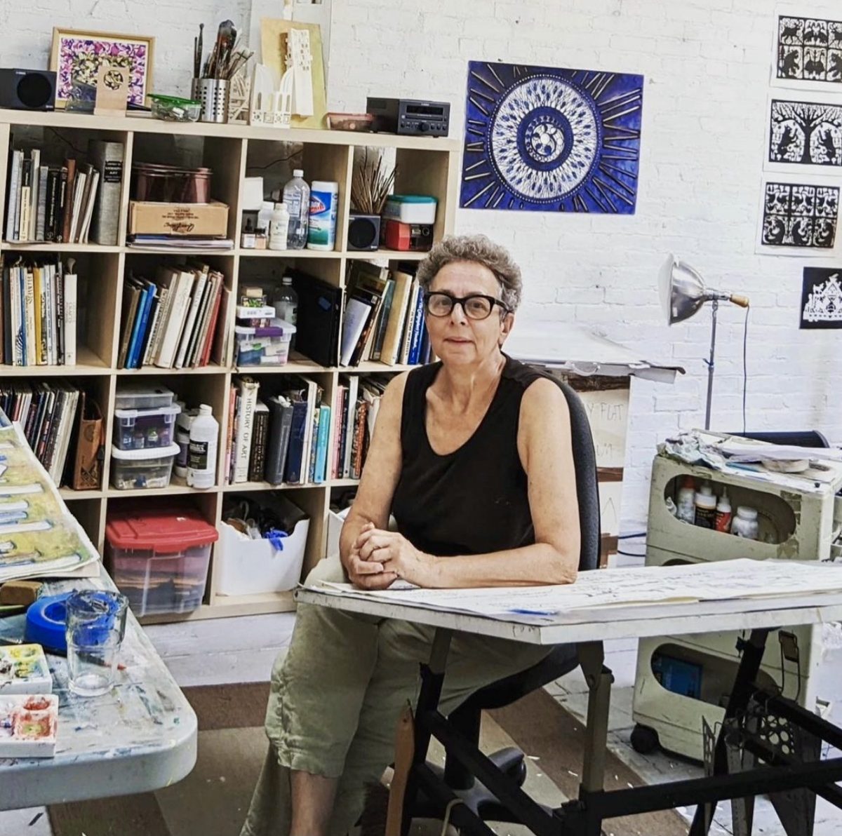 Deborah Ugoretz, Brooklyn-based artist, will have her work featured in the new exhibit “Knife/Paint/Words: The Art of Deborah Ugoretz. (Courtesy of Instagram)