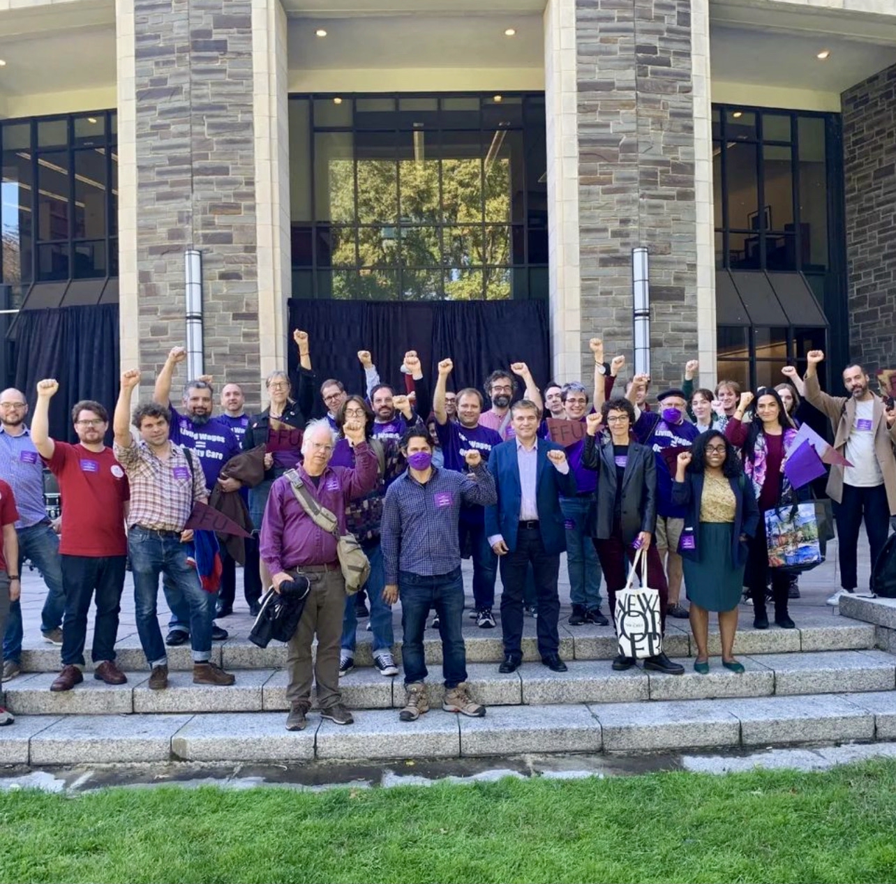 Fordham Faculty United is currently organizing ahead of their third Collective Bargaining Agreement. (Courtesy of Instagram)