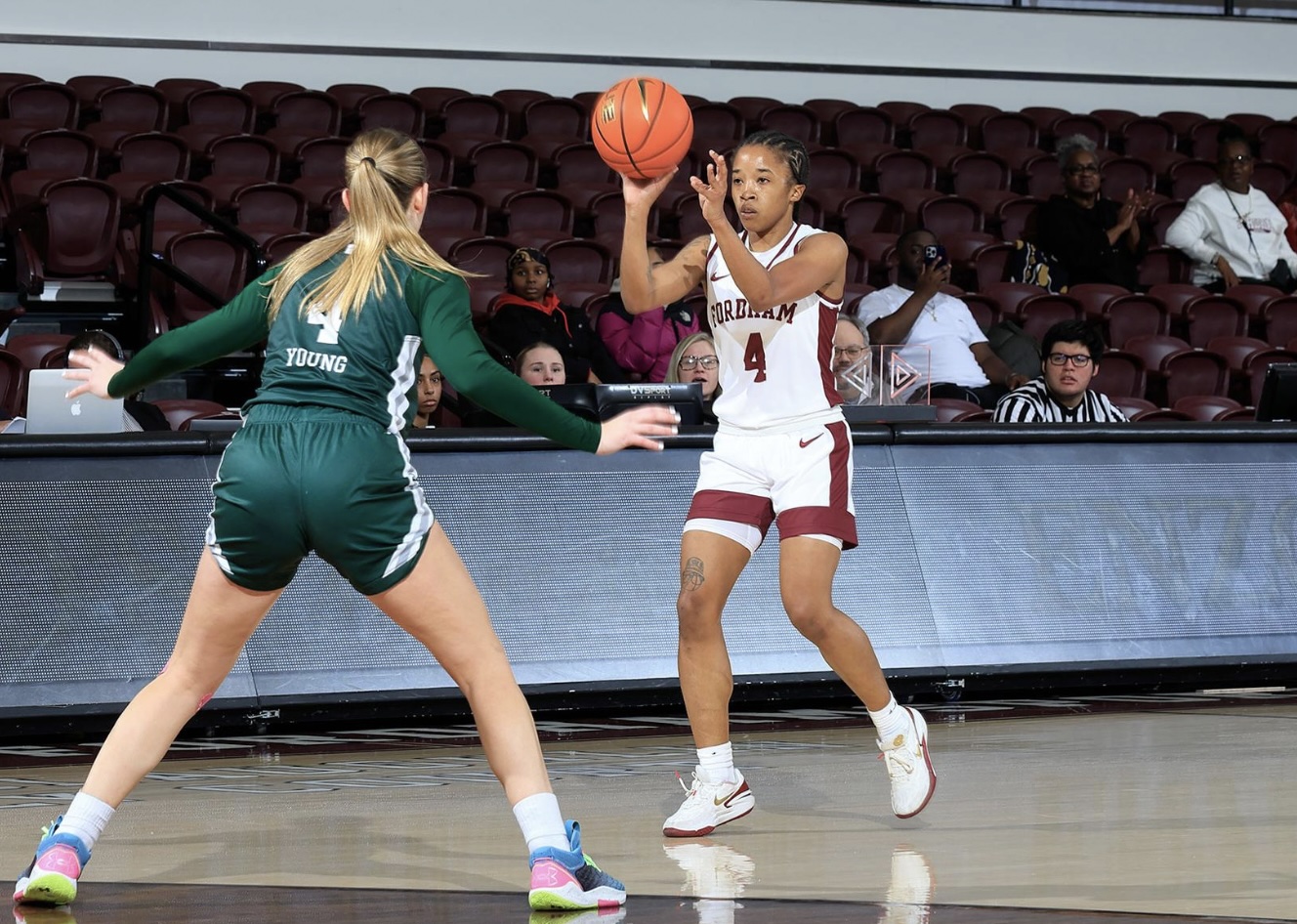 The womens basketball team has caught fire, wining their last three conference games. (Courtesy of Fordham Athletics)