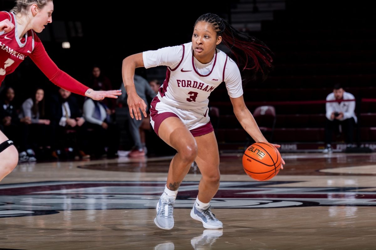 Womens Basketball continued their Dr. Jekyll and Mr. Hyde act these past few weeks, fluctuating between amazing and horrid performances. (Courtesy of Fordham Athletics)