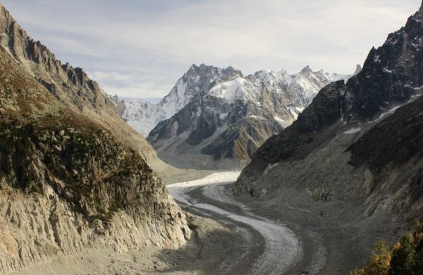 Climate tourism puts natural areas like the Mer de Glace glacier at risk. (Courtesy of Instagram)