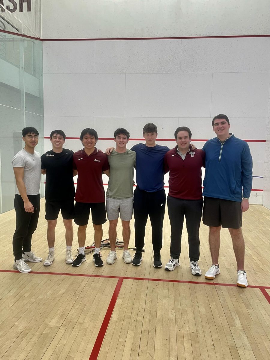 Fordham students now have the chance to participate in a new club sport: mens squash. (Courtesy of Tucker Silva of Club Squash)