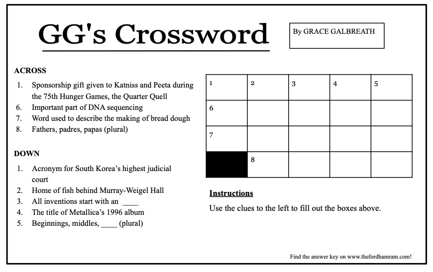 GGs Crossword Answers Issue 7
