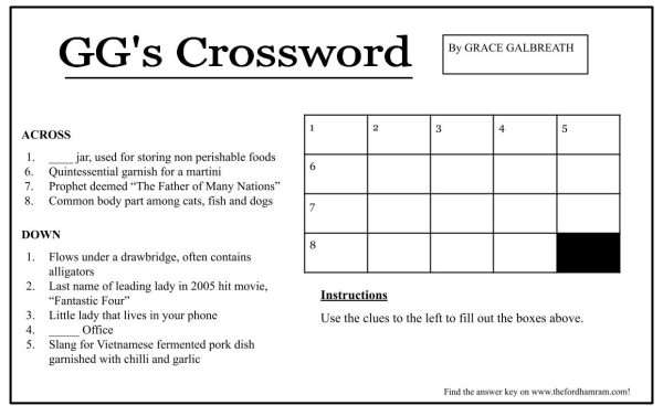 GGs Crossword Answers Issue 6