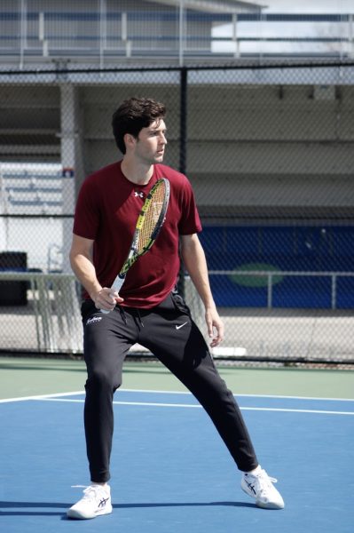 Fordham Mens Tennis has had a rough stretch of games, recently falling to the University of Richmond. (Courtesy of Cristina Stefanizzi/The Ram)