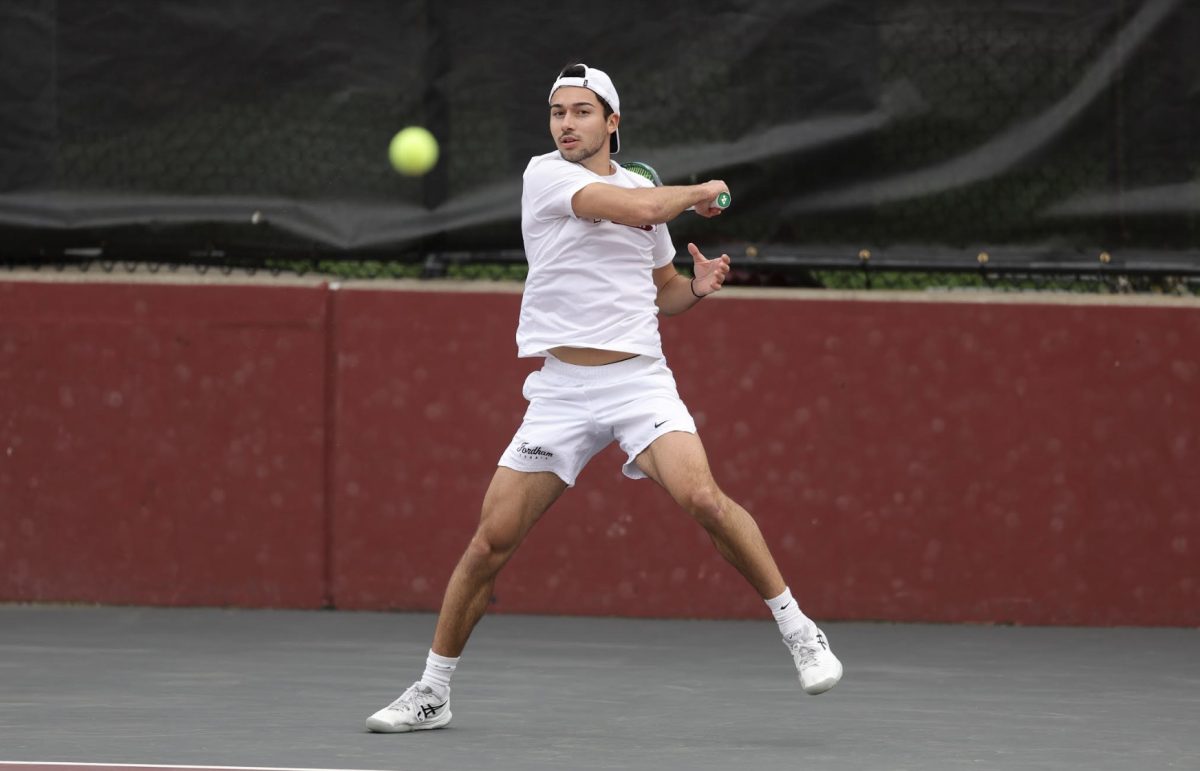 Fordham Mens Tennis has bounced back after a rough stretch of games. Right in time for A-10s. (Courtesy of Cristina Stefanizzi/The Fordham Ram)
