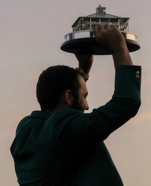Scottie Scheffler won his second Masters green jacket, winning by four strokes, his second win in the last three years. (Courtesy of Instagram/@themasters)