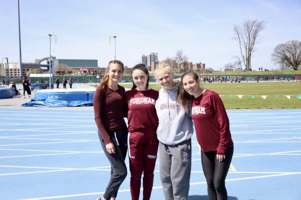 Track and Field experienced somewhat of a bounce-back this weekend, the mens team winning the Mark Young Invitational. (Courtesy of Mary Hawthorn/The Fordham Ram)
