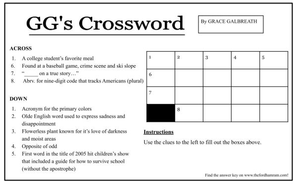 GGs Crossword Answers Issue 11