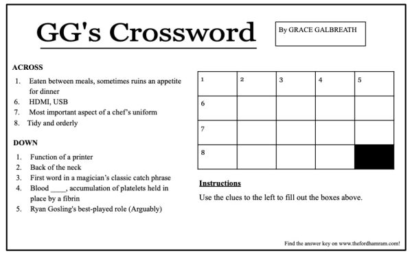 GGs Crossword Answers Issue 9