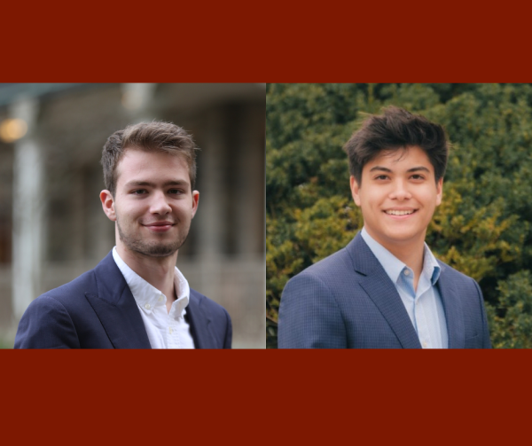 Lucas Hjertberg, FCRH ’26, and Eron Maltzman, GSB ’25, will serve as the executive president and vice president of the Fordham University Rose Hill United Student Government (USG) for the 2024-25 academic year. 