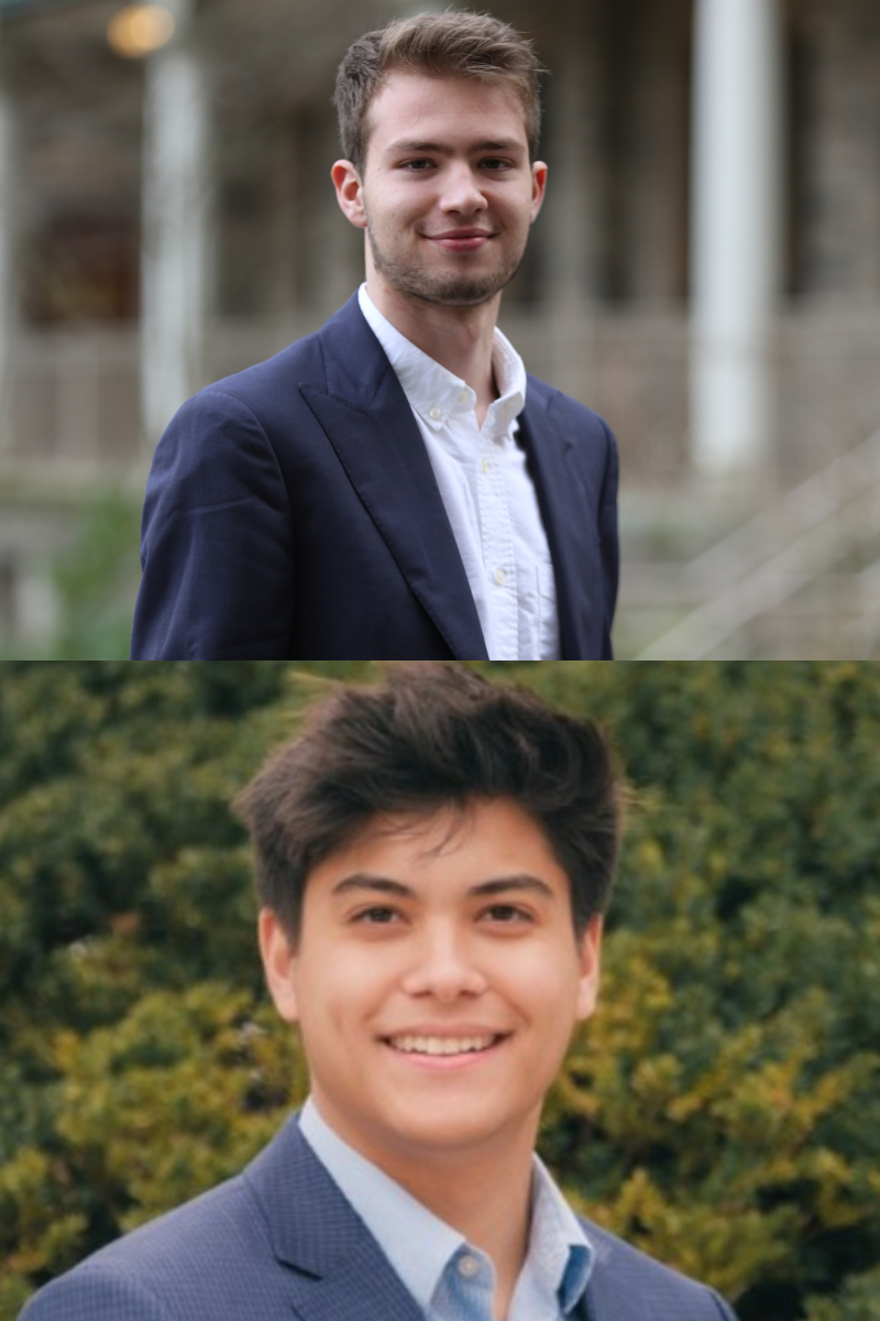 Lucas Hjertberg, GSB ’26, and Eron Maltzman, GSB ’25, will serve as the executive president and vice president of the Fordham University Rose Hill United Student Government (USG) for the 2024-25 academic year. (Courtesy of Lucas Hjertberg and Eron Maltzman for The Fordham Ram)