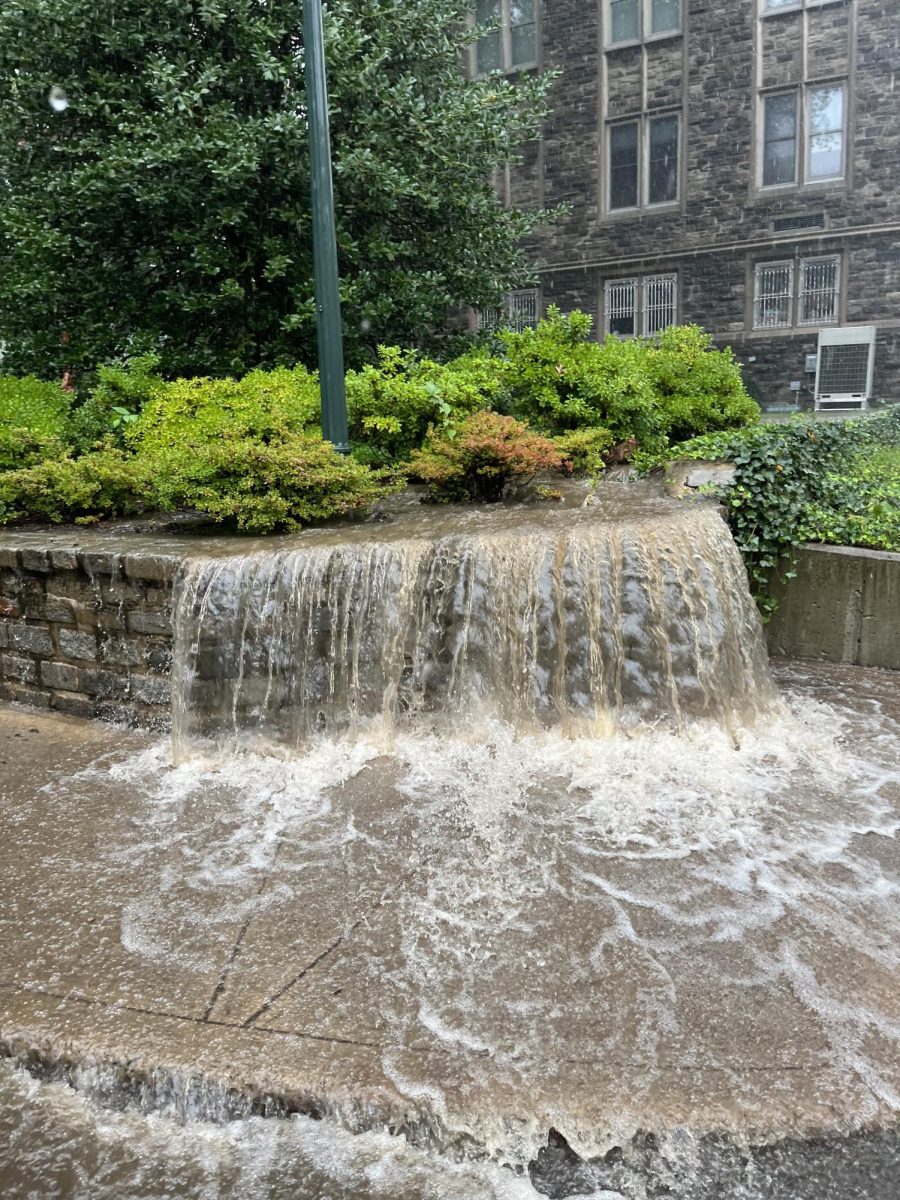 Flooding in September disrupted Fordham students commutes. (Courtesy of Nora Malone/The Fordham Ram)