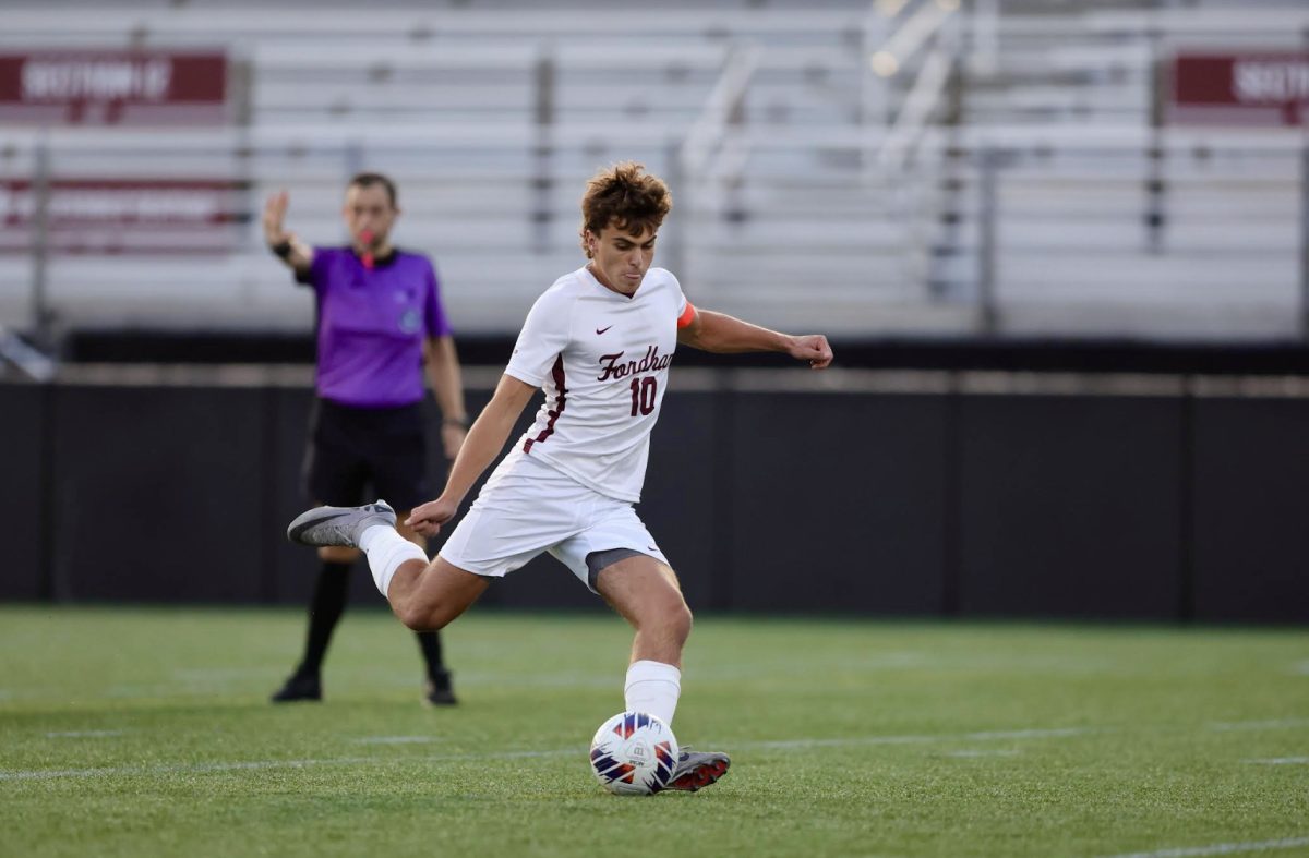 While junior forward Daniel D'Ippolito continues to terrorize opposing goalkeepers, Fordham Men's Soccer has cooled off as of late. (Courtesy of Cristina Stefanizzi/The Fordham Ram)