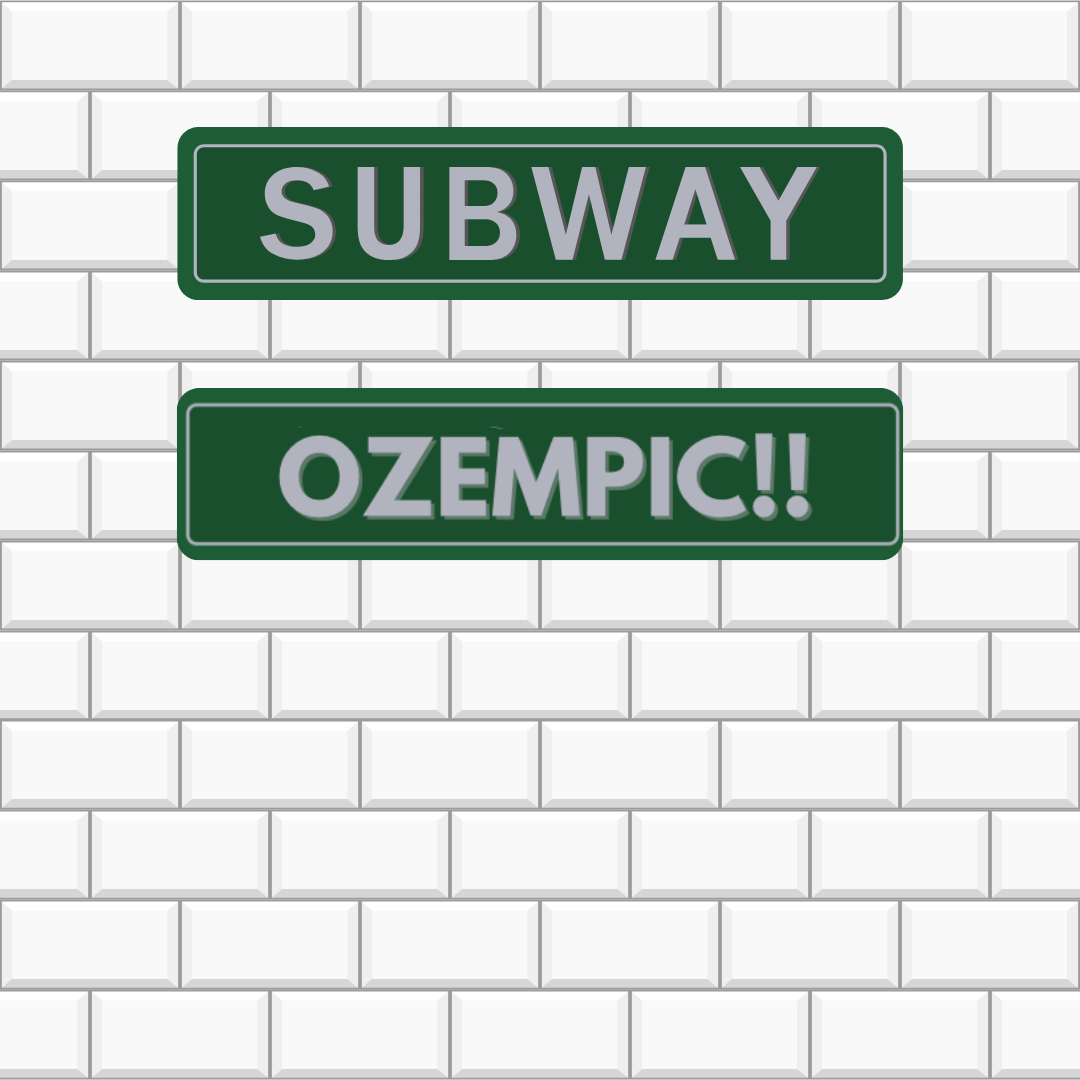 Ozempic advertisements on the Subway should be questioned. (Courtesy of Grace Campbell/The Fordham Ram)