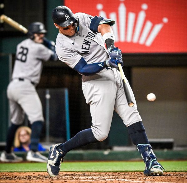 With under a month to play, Aaron Judge has the edge in the MVP race, despite a historic season from Bobby Witt Jr. (Courtesy of Instagram/@Yankees)