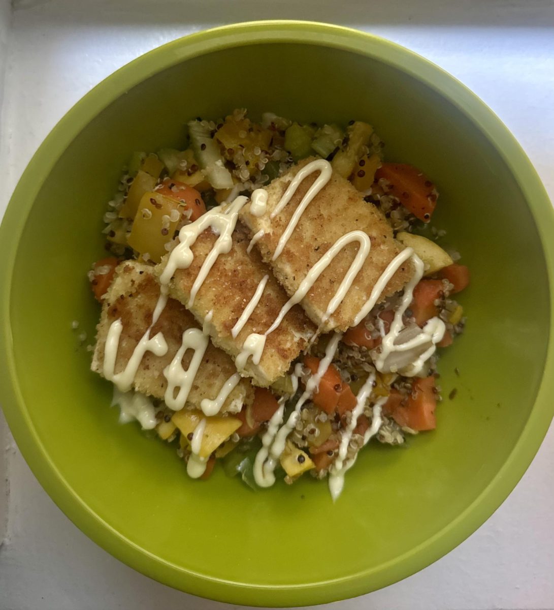 Modern Meals: Quinoa and Vegetable Hash with Fried Tofu