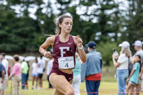 Kate Meeks trudges ahead during Fordham's meet last Saturday. (Courtesy of Fordham Athletics)