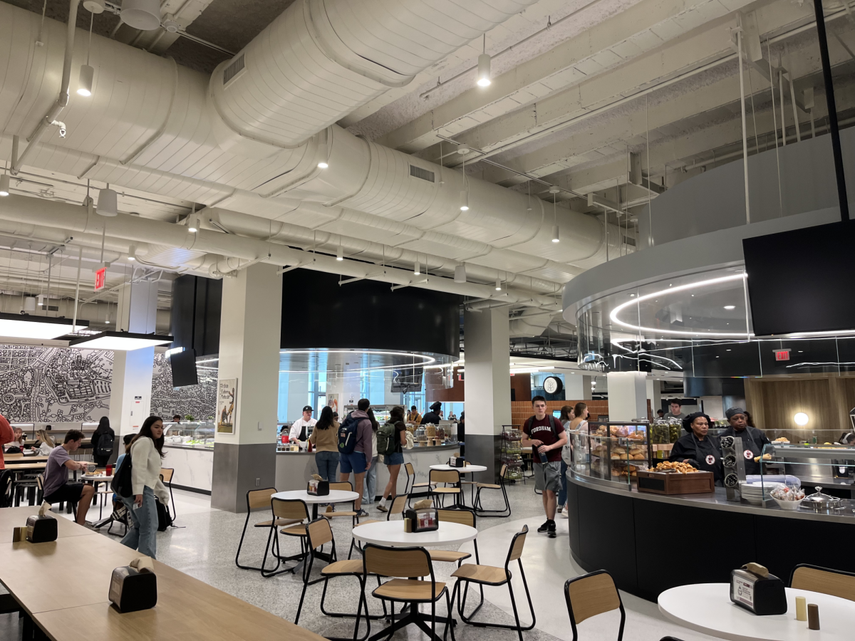 The Marketplace reopens in McShane Campus Center following construction. (Courtesy of Sofia Donohue/The Fordham Ram)