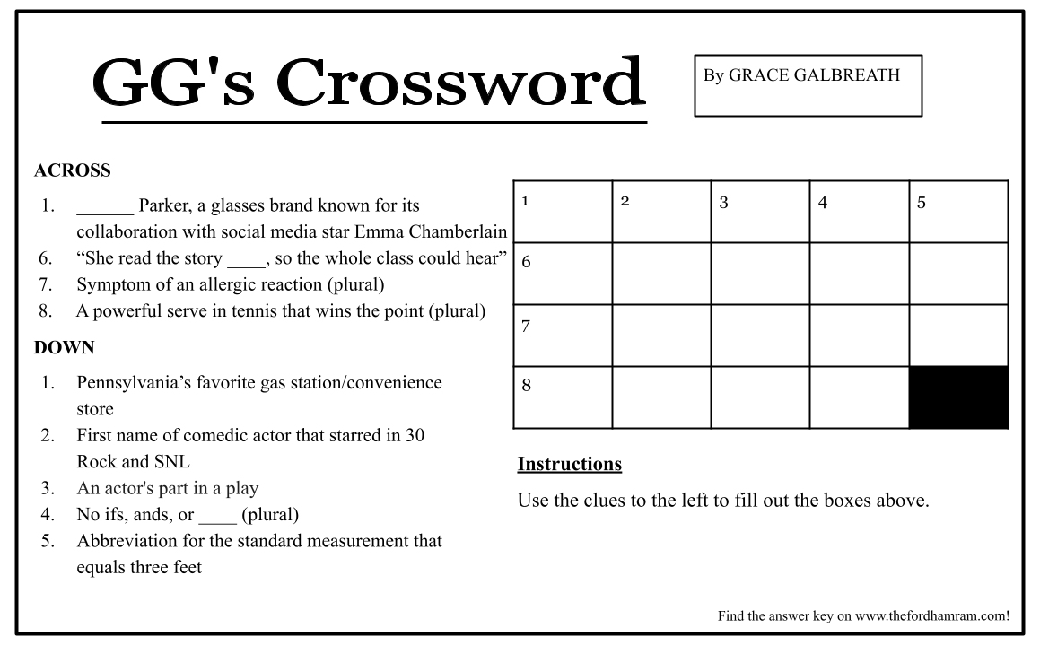 GG's Crossword: Issue 12