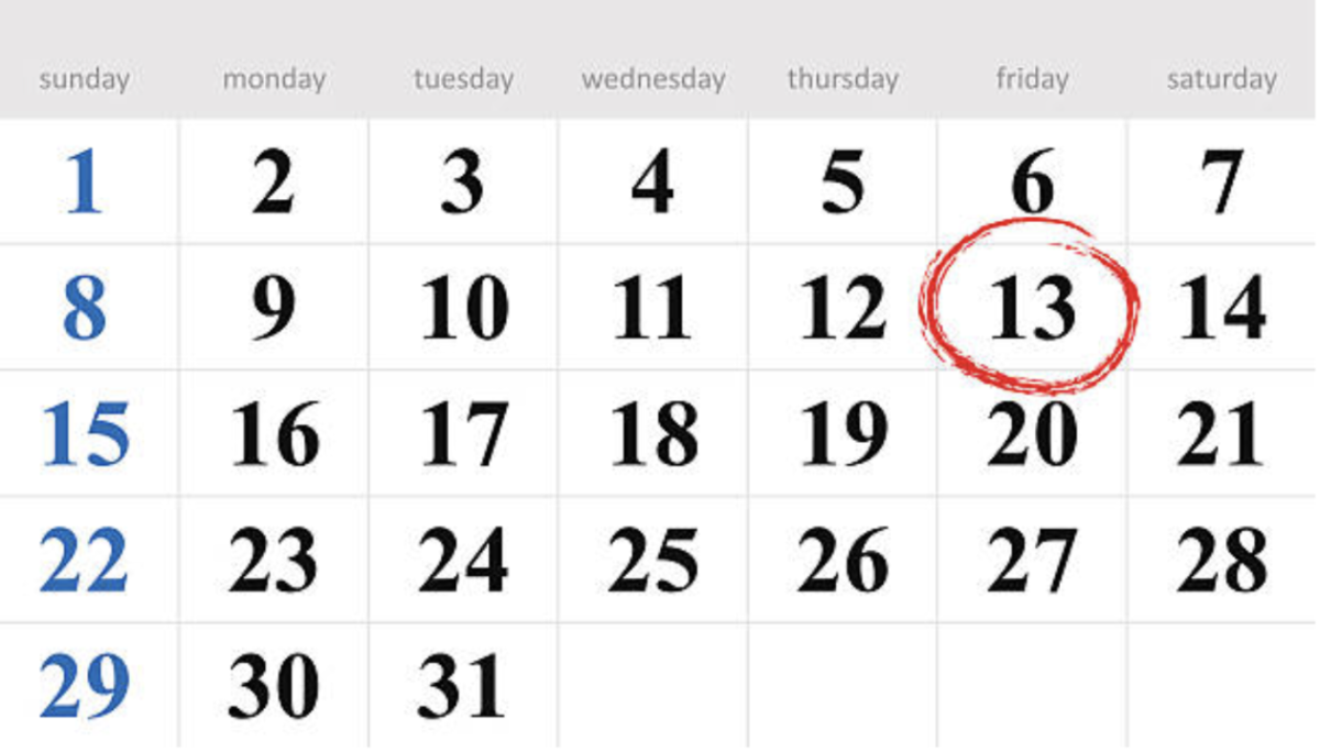 Friday The 13th is known as day full of scary superstition. (Courtesy of Cate Dalton for The Fordham Ram)