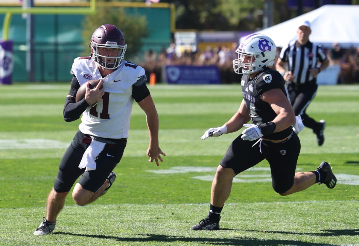 Holy Cross' historic dominance of the Rams continued last week after a second-half comeback. (Courtesy of Cristina Stefanizzi for The Fordham Ram)