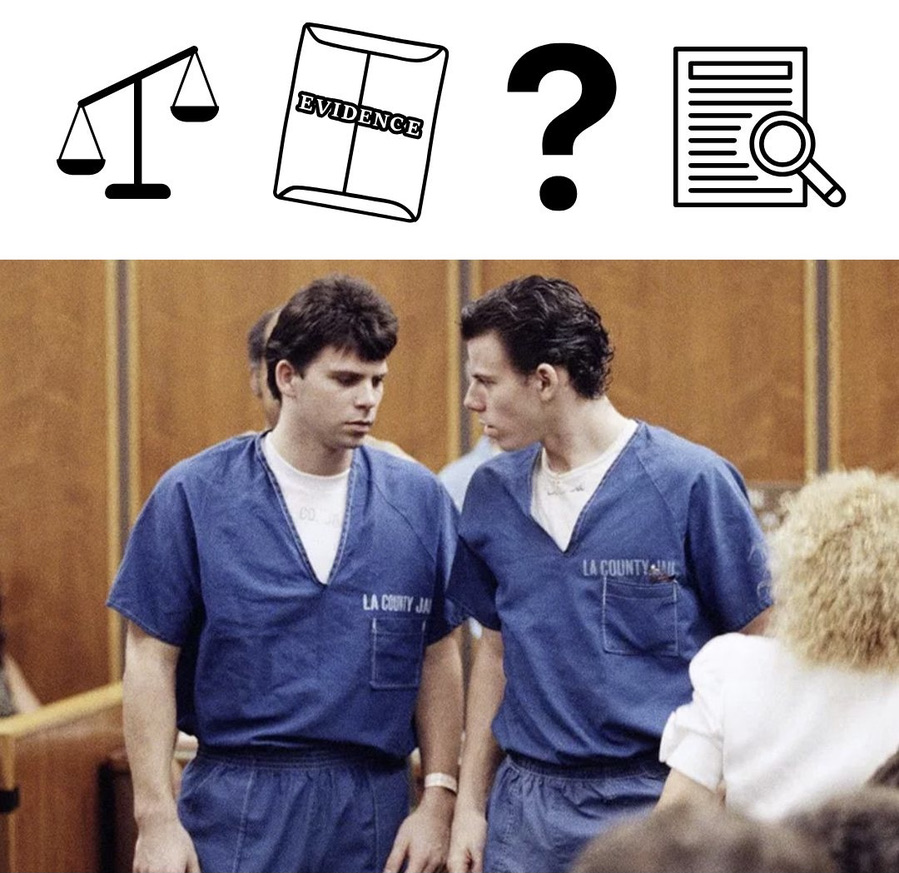 New evidence causes reconsideration of the Menendez brothers case. (Courtesy of Instagram/@people)