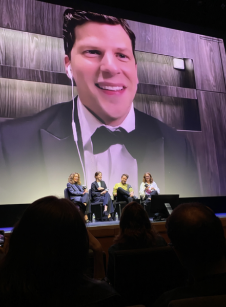 Eisenberg appears virtually to discuss his sophomore directional film. (Courtesy of Lauren Lombardi for The Fordham Ram)