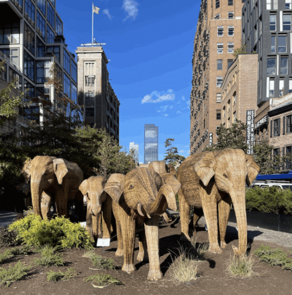 Traveling art brings the city and the (concrete) jungle to life. (Courtesy of Makenzie Smith for The Fordham Ram)