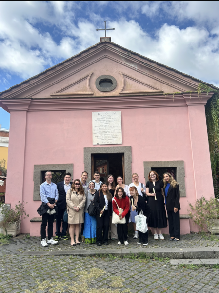 Fordham students travel to Rome to engage with Pope Francis' Synod on Synodality (Courtesy of Vanessa Rotondo for The Fordham Ram)