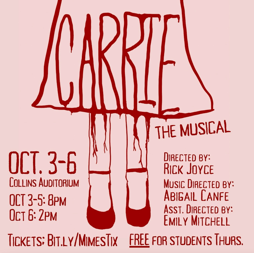 Mimes and Mummers rendition of "Carrie: The Musical" is sure to be a success.(Courtesy of Instagram) 