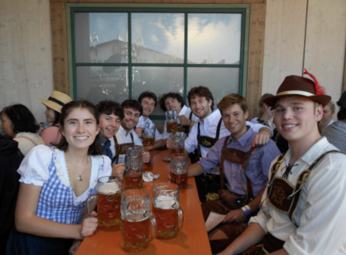 Fordham students visit Germany for Oktoberfest festivities. (Courtesy of Jack Wilson for The Fordham Ram)