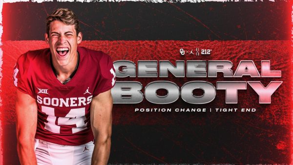 General Booty leads a generation of oddly named college athletes. (Courtesy of X/@OU_Football)