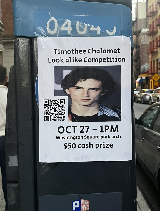 The marketing that drove crowds to the competition. (Courtesy of Cailee Zeraat for The Fordham Ram)