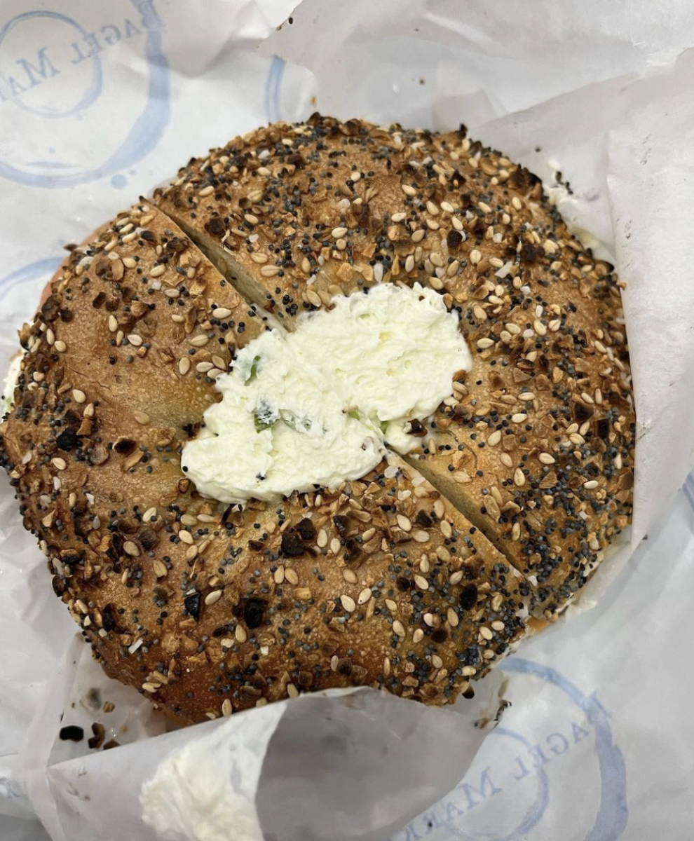 Bagel Market, just outside the doors of Grand Central, is superb. (Courtesy of Claire Krieger for The Fordham Ram)