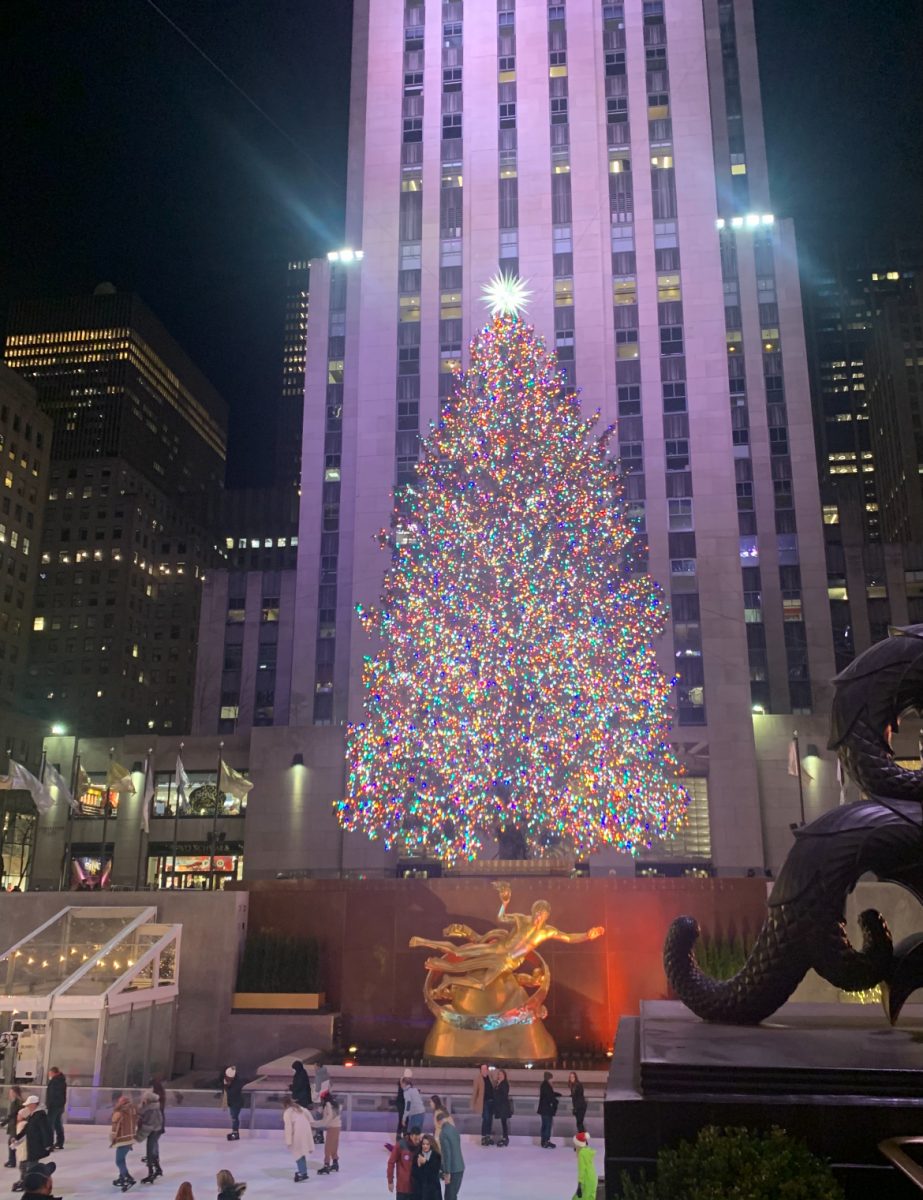 The Rockefeller Tree brings holiday cheer to NYC (Grace Campbell/The Fordham Ram). 