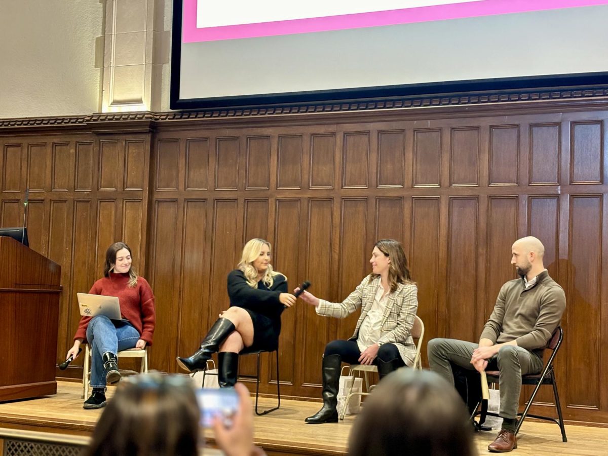 Fordham alumni discuss their careers and experiences at FMA panel. (Courtesy of Jack McDonald for The Fordham Ram)