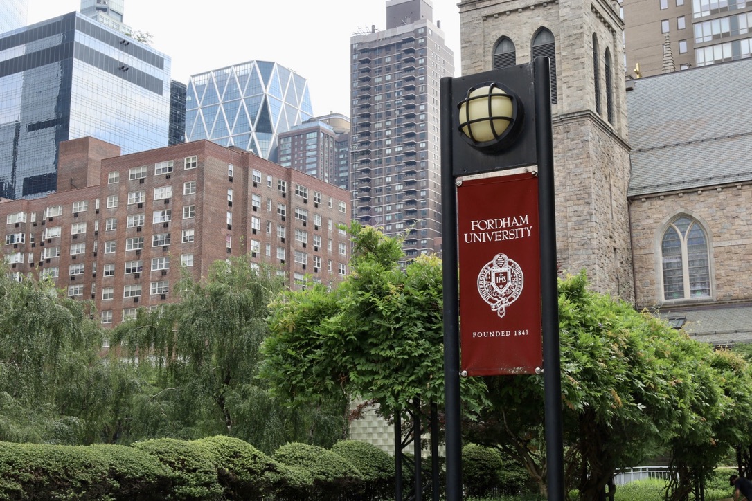 Fordham hosted the Ann M. Sperber Book Award ceremony, presenting this year's award to Jane Ferguson. (Courtesy of Mary Hawthorn/The Fordham Ram)