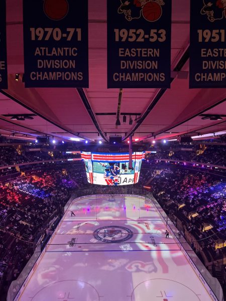 The Rangers have underwhelmed in 2024, but that doesn't make expectations any lower as they skate through the regular season with eyes on the Stanley Cup. (Courtesy of Mary Hawthorn for The Fordham Ram)