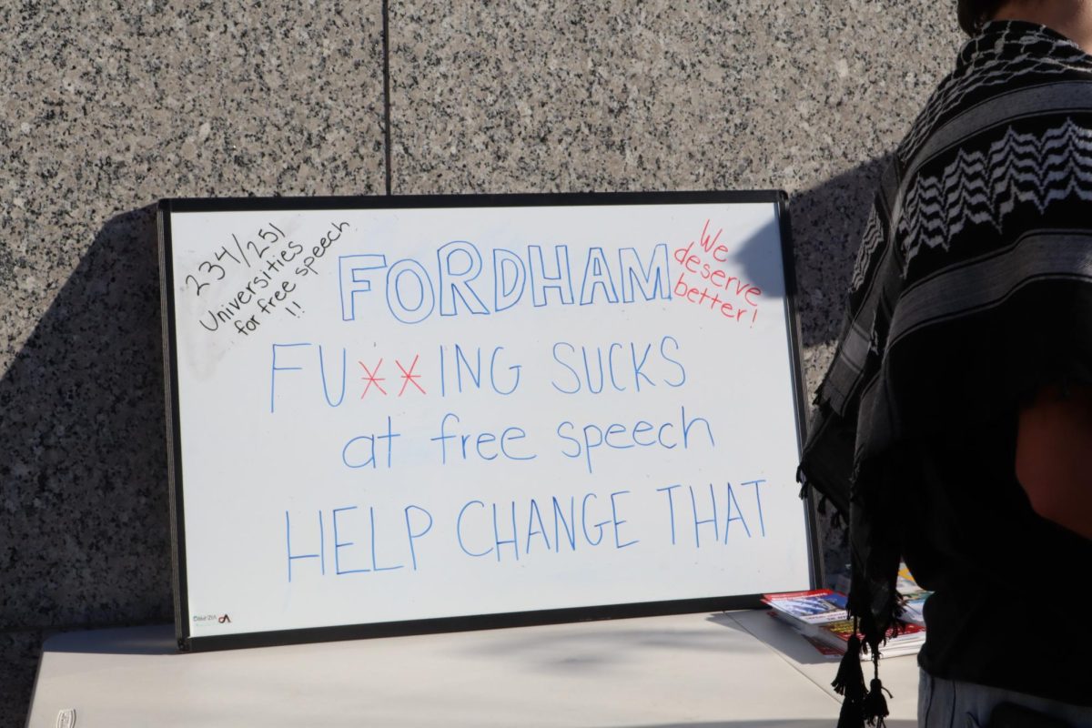 Young Democratic Socialists Association fights for free speech and their recognition as an official club. (Courtesy of Adithi Vimalanathan/The Fordham Ram)