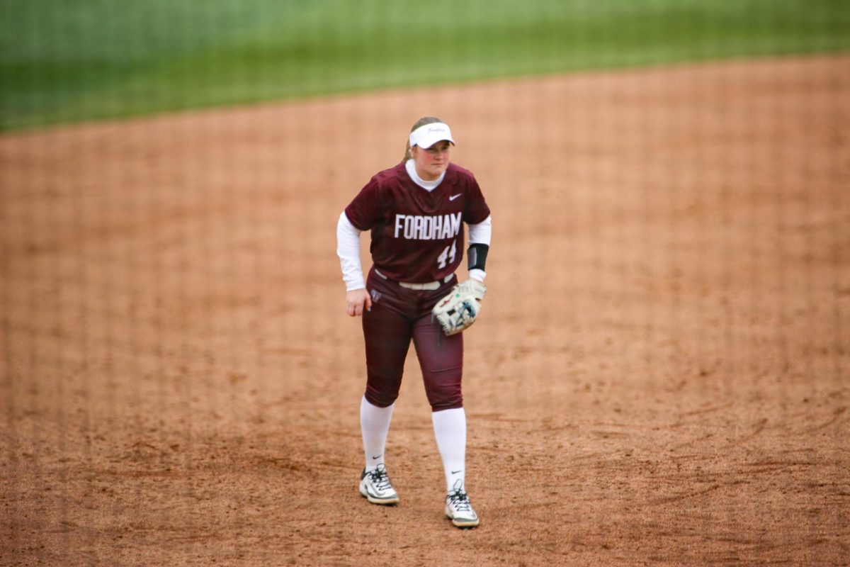 Infielder Sophie Nesturrick competes for the Fordham softball team this season.