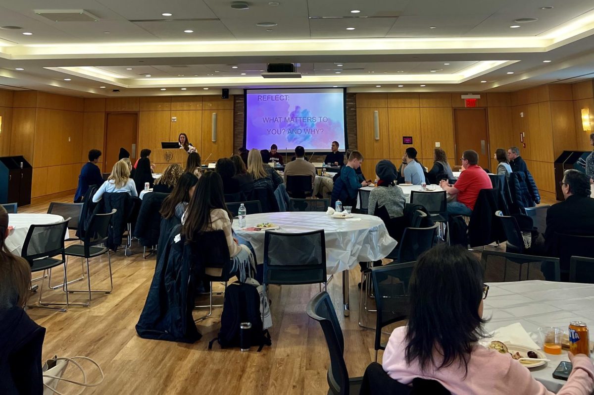 Many students attended the Spring "Living the Mission" panel which was hosted by Campus Ministry and Alpha Sigma Nu. (Mary Hawthorn/The Fordham Ram)