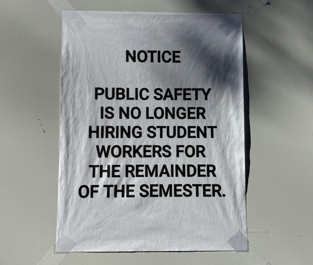 Public Safety Parking Operations Manager Vicente Audifre III said he received word on Feb. 5 that the office would not be permitted to hire any more students for the spring semester. (Allison Schneider/The Fordham Ram)