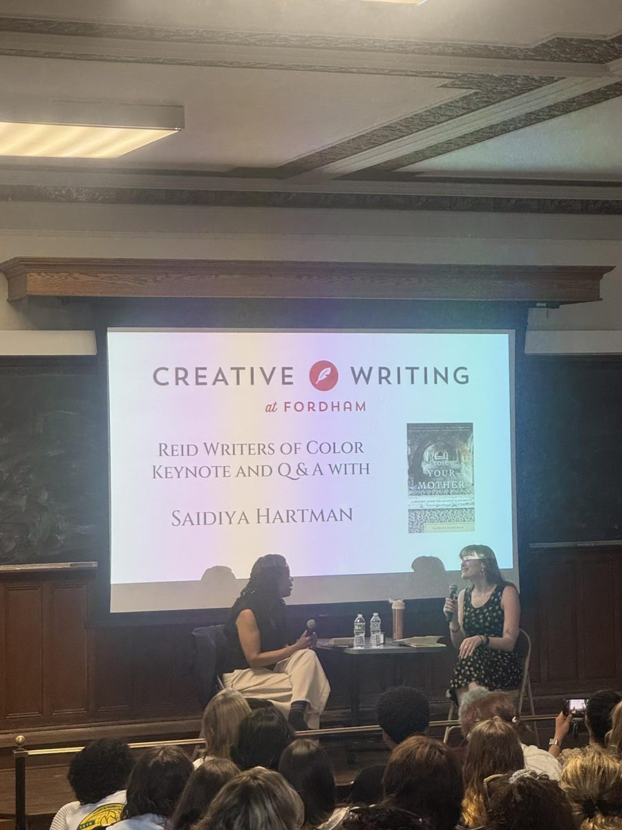 Saidiya Hartman delivered a keynote address for the recent Reid Writers of Color event. (Val Arnold for the Fordham Ram)