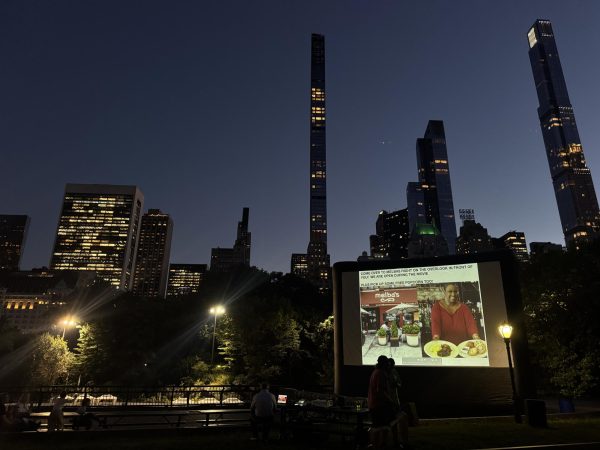 Central Park offers free movies in Wollman Rink (Courtesy of Gabriela Uribe for The Fordham Ram).
