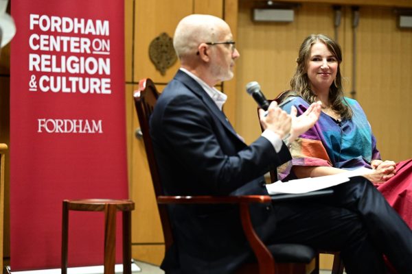 Braverman presents in discussion hosted by the Center on Religion & Culture. (Chris Taggart for The Fordham Ram) 