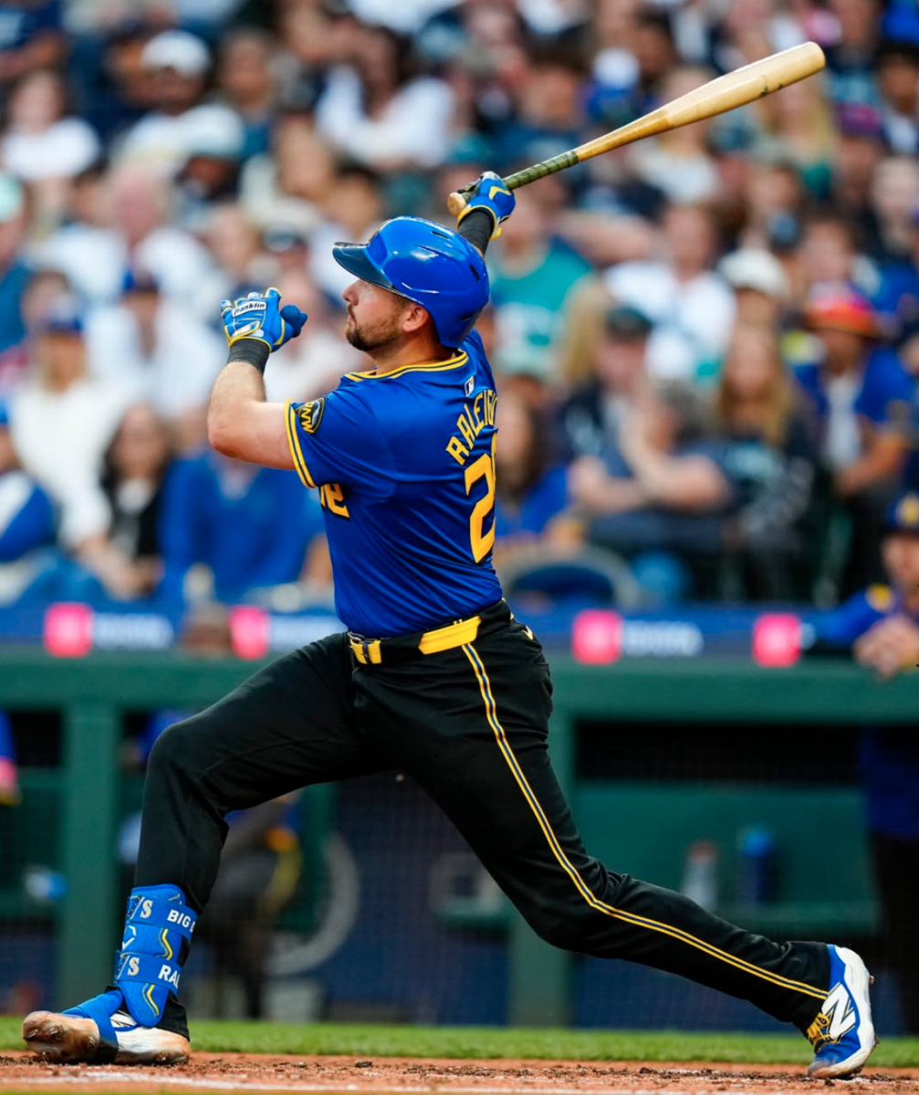 Seattle Mariners catcher Cal Raleigh led the majors this season with 60 home runs.